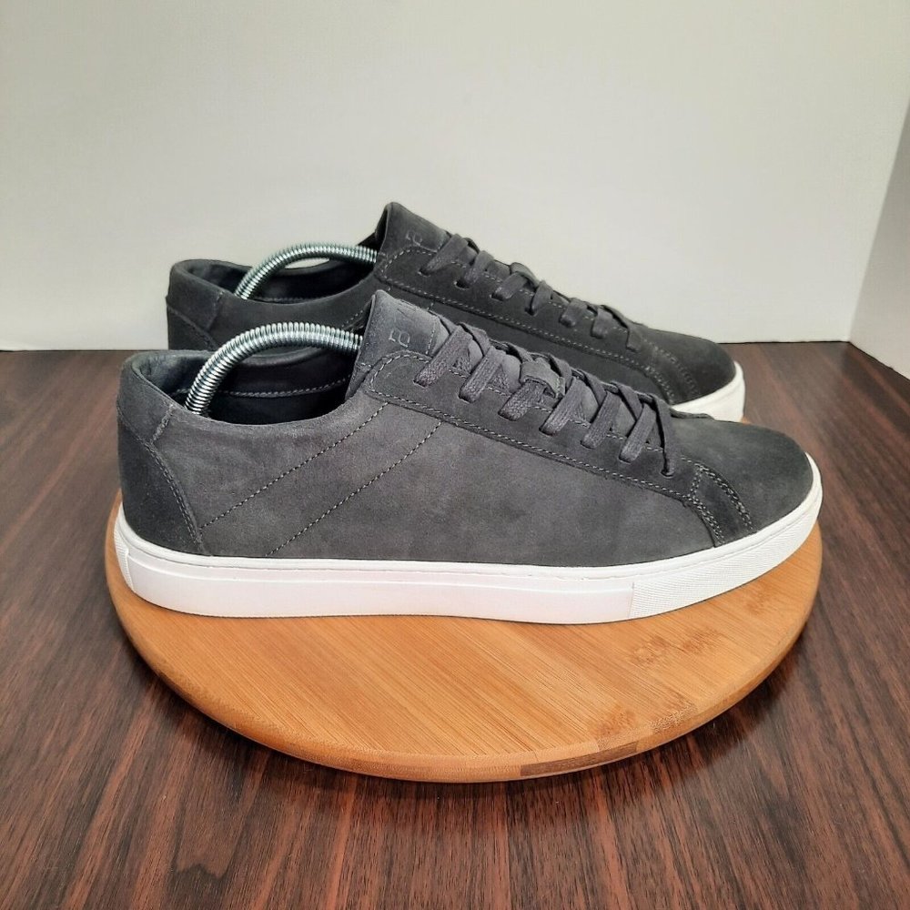 BYLT Everyday Shoes Mens Size 11 Charcoal Gray Suede Casual Lace Up Sneakers